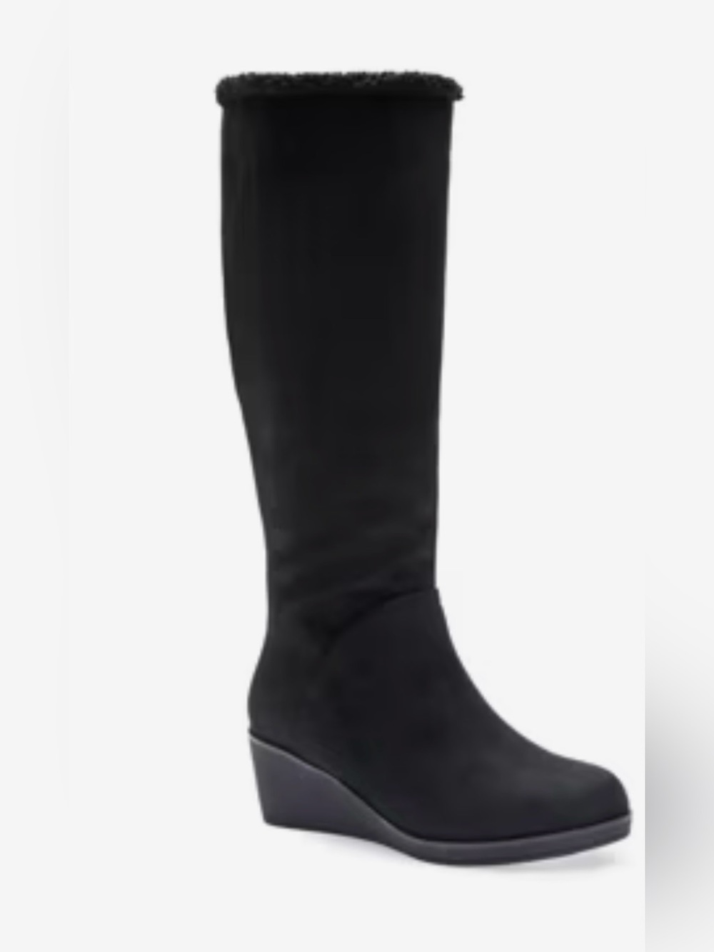 NWT Aerosoles Binocular Women's Wedge Faux Suede Knee-High Boots Size 11M